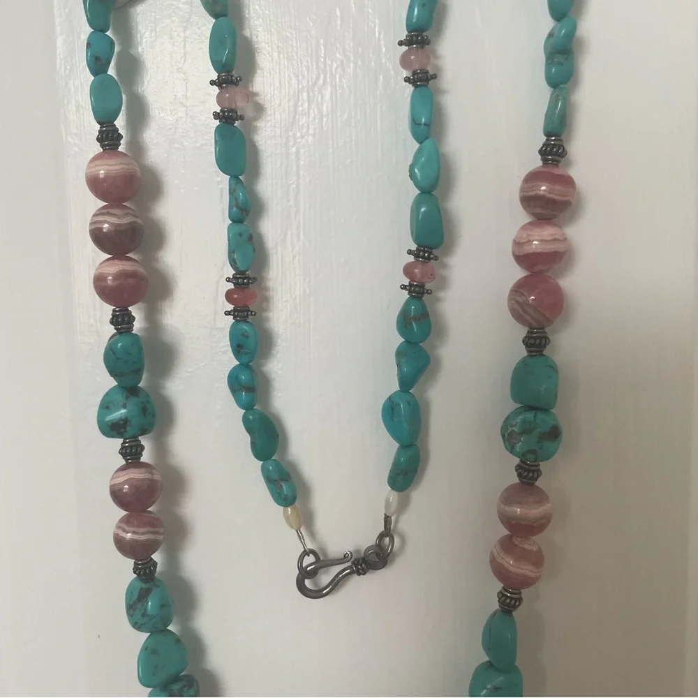 26” Chunky turquoise necklace - Picture 9 of 9